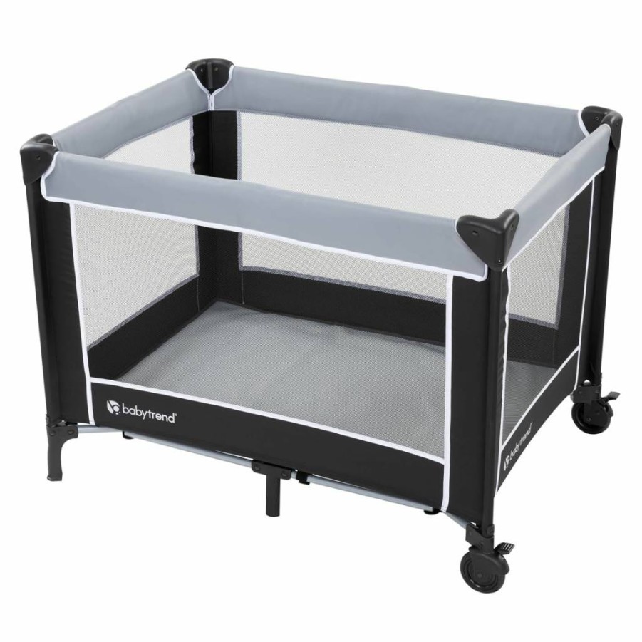 Baby Trend Portable Playard with Removable Bassinet, Travel Bag & Changing Station – Lightweight Nursery Center for Travel, Lime Green