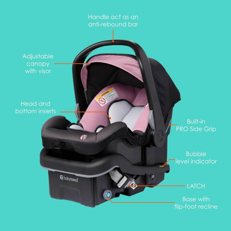 Baby Trend Ez-Lift Plus Infant Car Seat with Cozy Cover – Liberty Grey, Lightweight & Safe for Newborns
