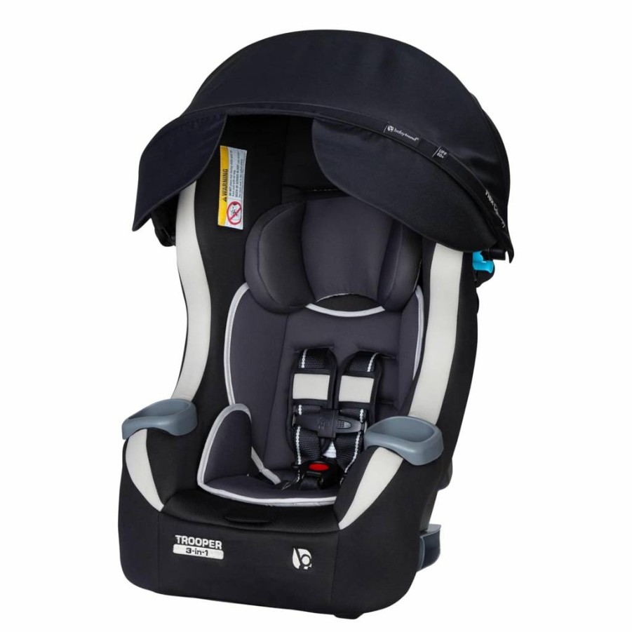 Baby Trend Trooper Plus 3-in-1 Convertible Car Seat with Canopy – Dash Twilight Design for Safety & Comfort